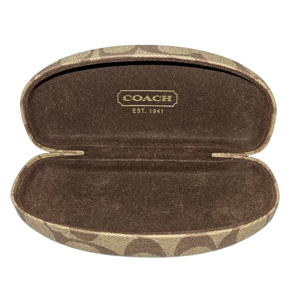 Coach HC 5054 (Faina) Satin Brown Dark Tortoise Gold Sig C Eyelasses Frames